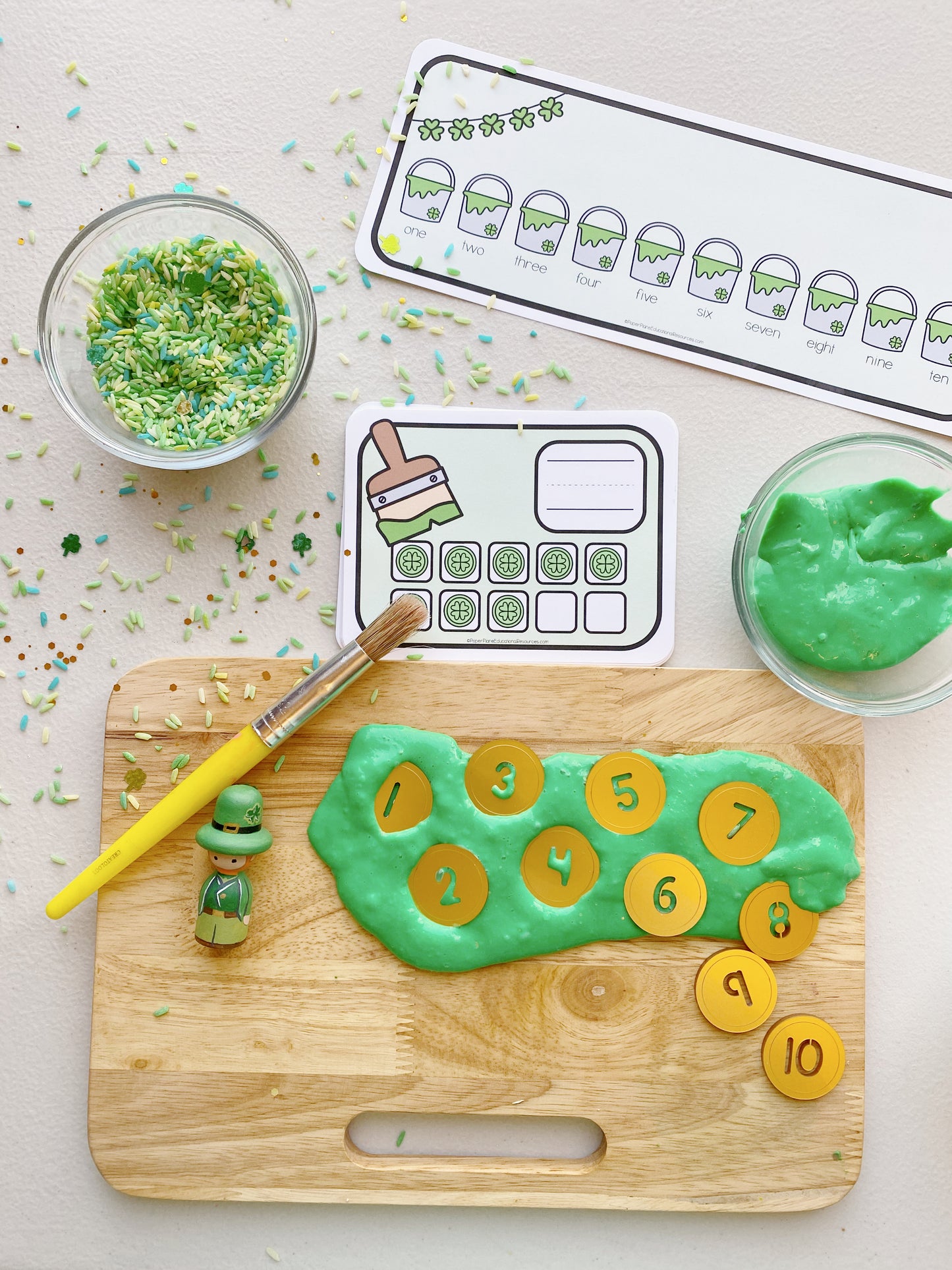 Leprechaun Painting (counting+graphing)