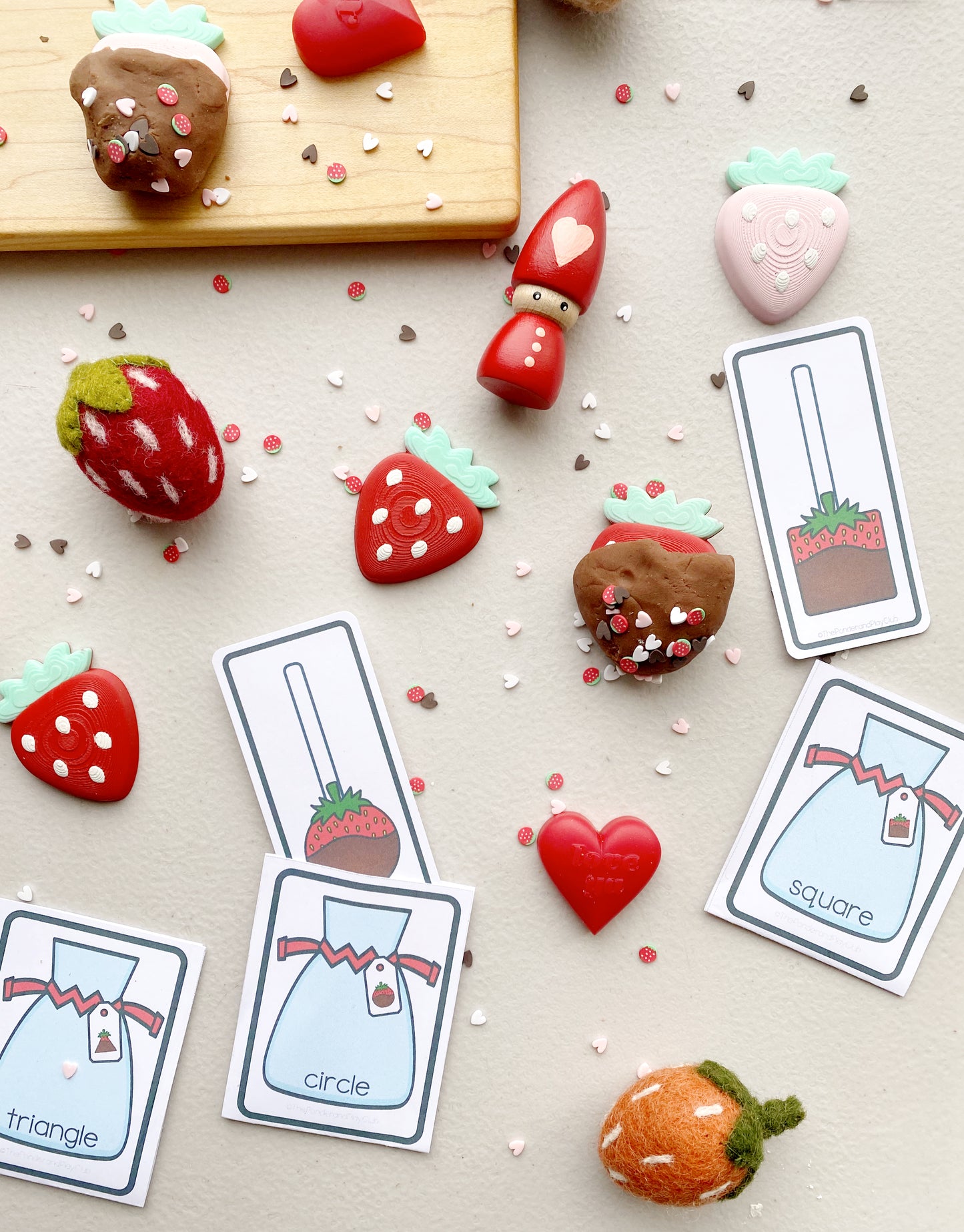 Chocolate Covered Strawberries Dough Kit