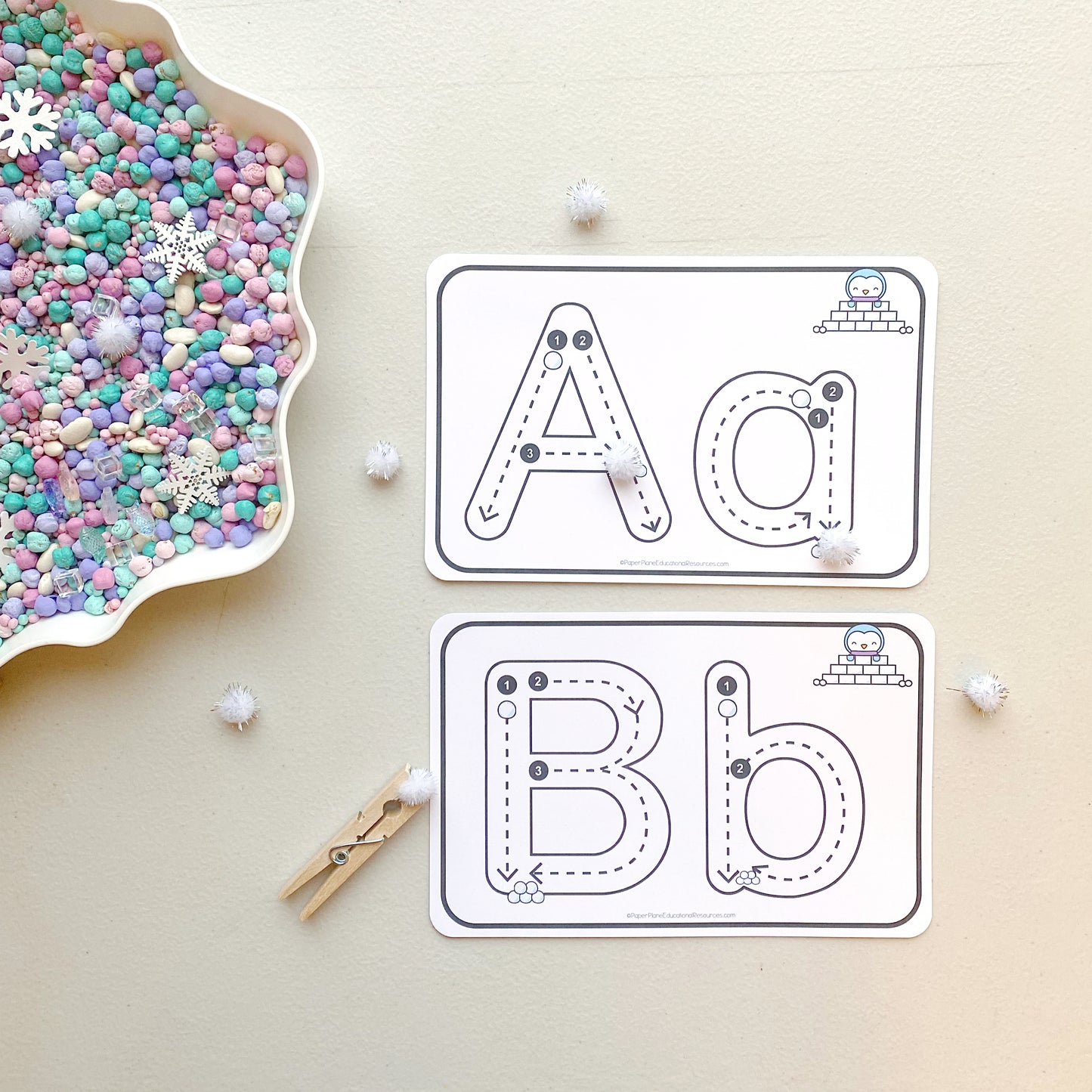 Penguin Party Phonics and STEM Bundle