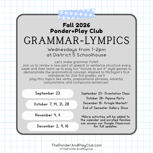 Grammar-lympics (grades 2-3ish!)