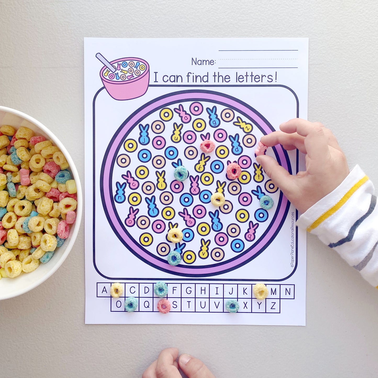 Marshmallow Bunny Manipulatives