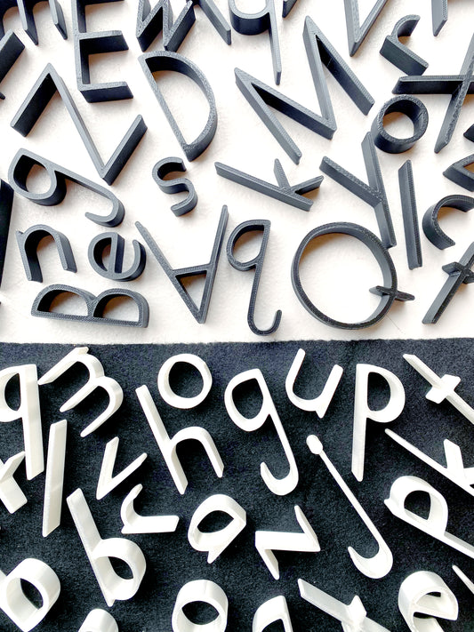 Moveable Letters: Black or White HWT Inspired