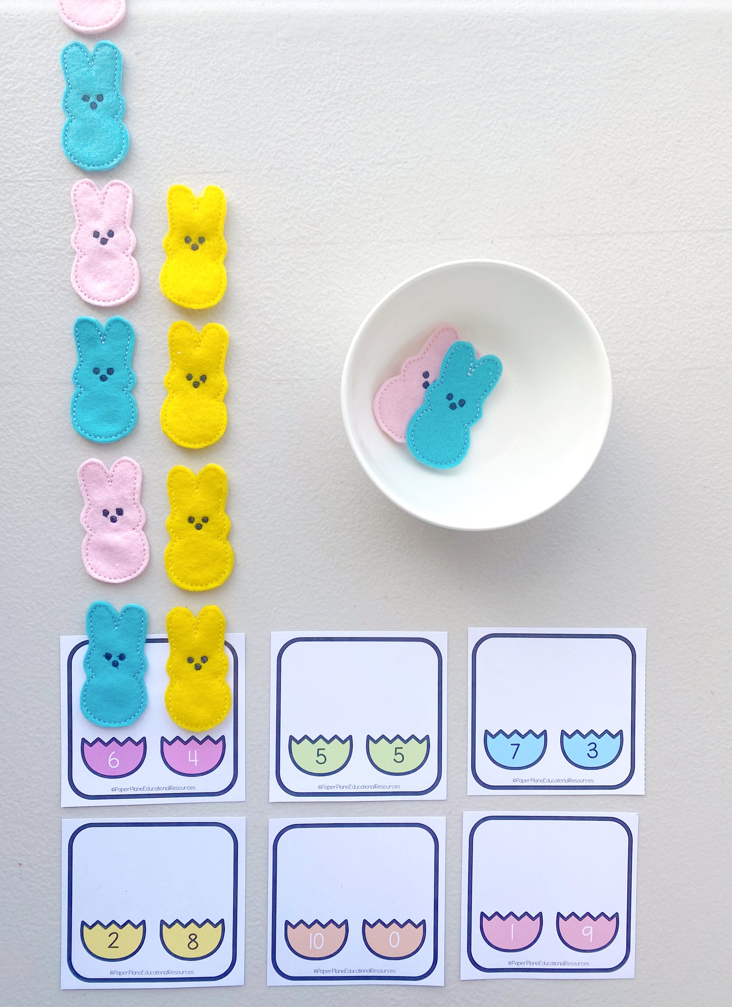 Marshmallow Bunny Manipulatives