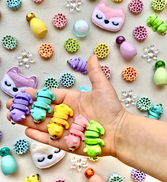 Rainbow Polar Bear Babies and Mama