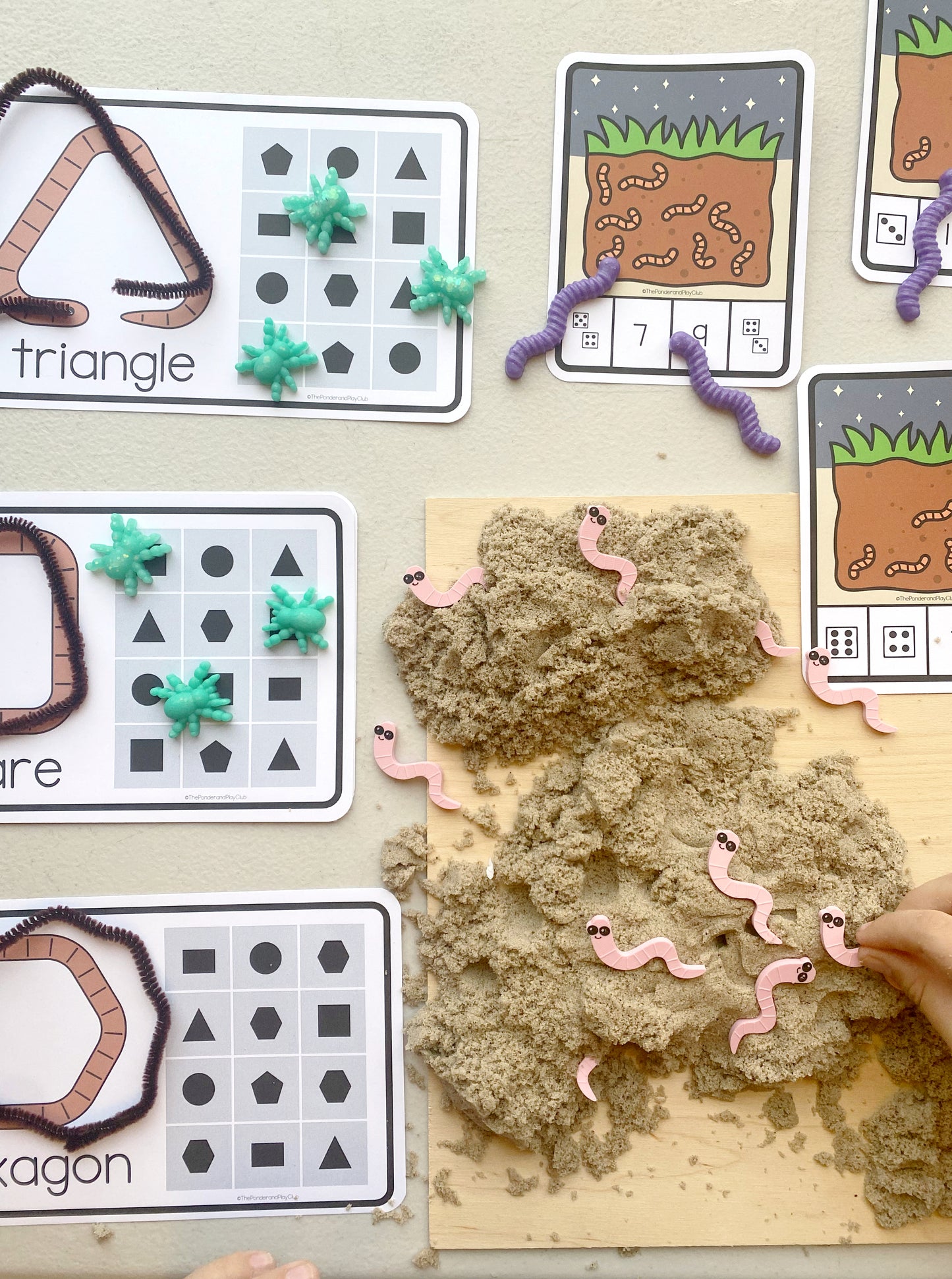Night Crawlers Phonics and Math Bundle