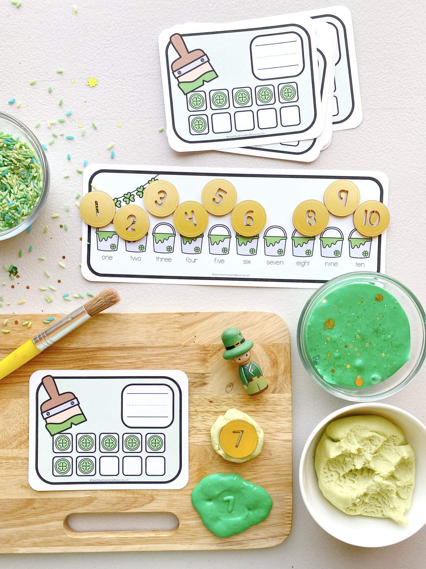 Leprechaun Painting (counting+graphing)