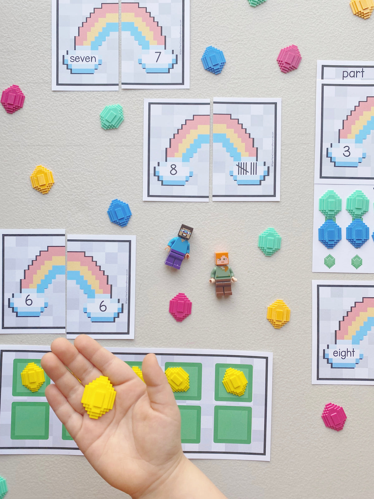 Pixel Counting Pixel Coin Counting Game – Paper Plane Educational Resources