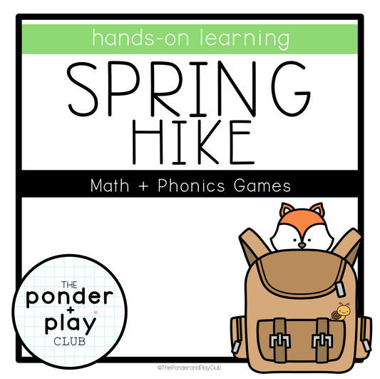 Spring Hike Phonics and Math Bundle