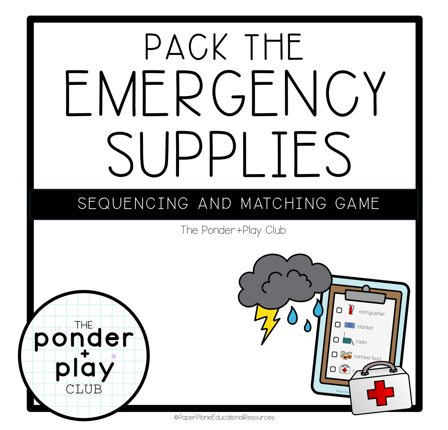 Pack the Emergency Supplies printable activity