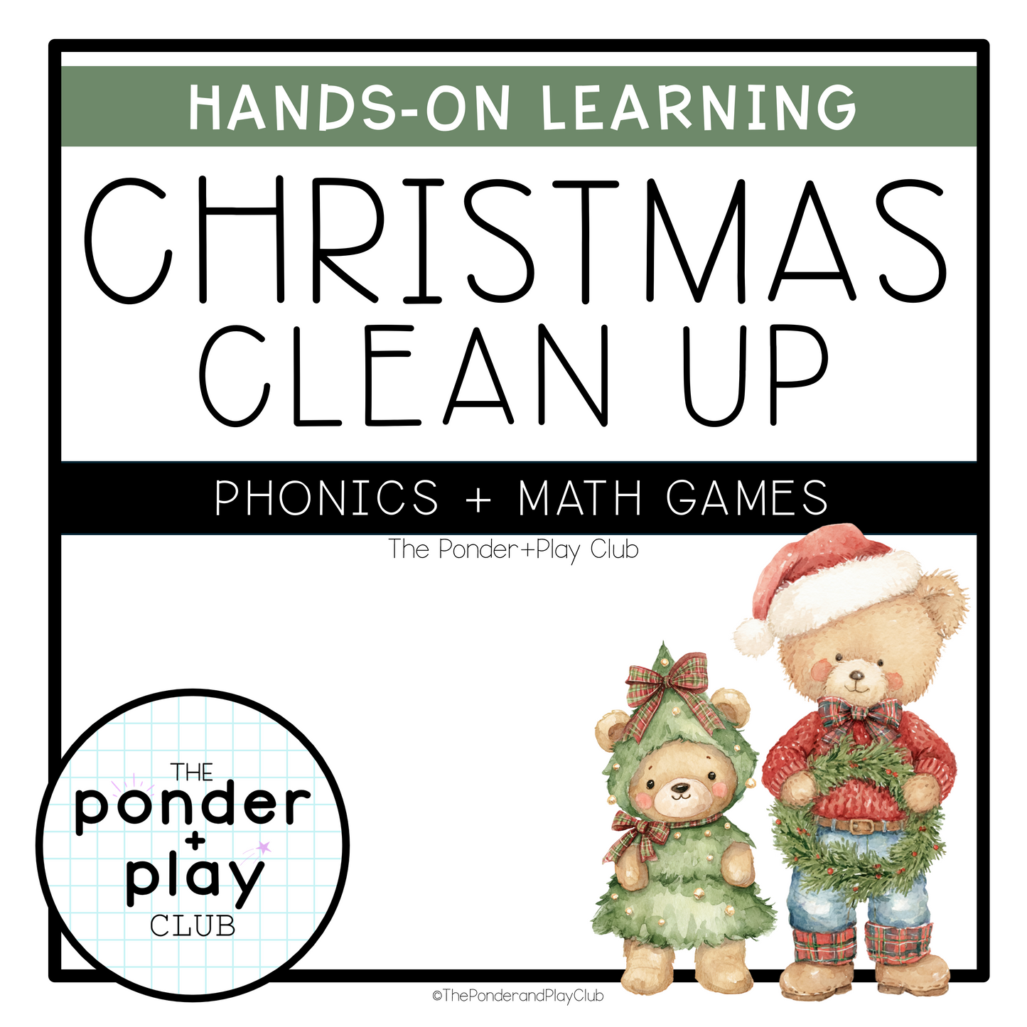 After Christmas Clean Up: Phonics and STEM Bundle