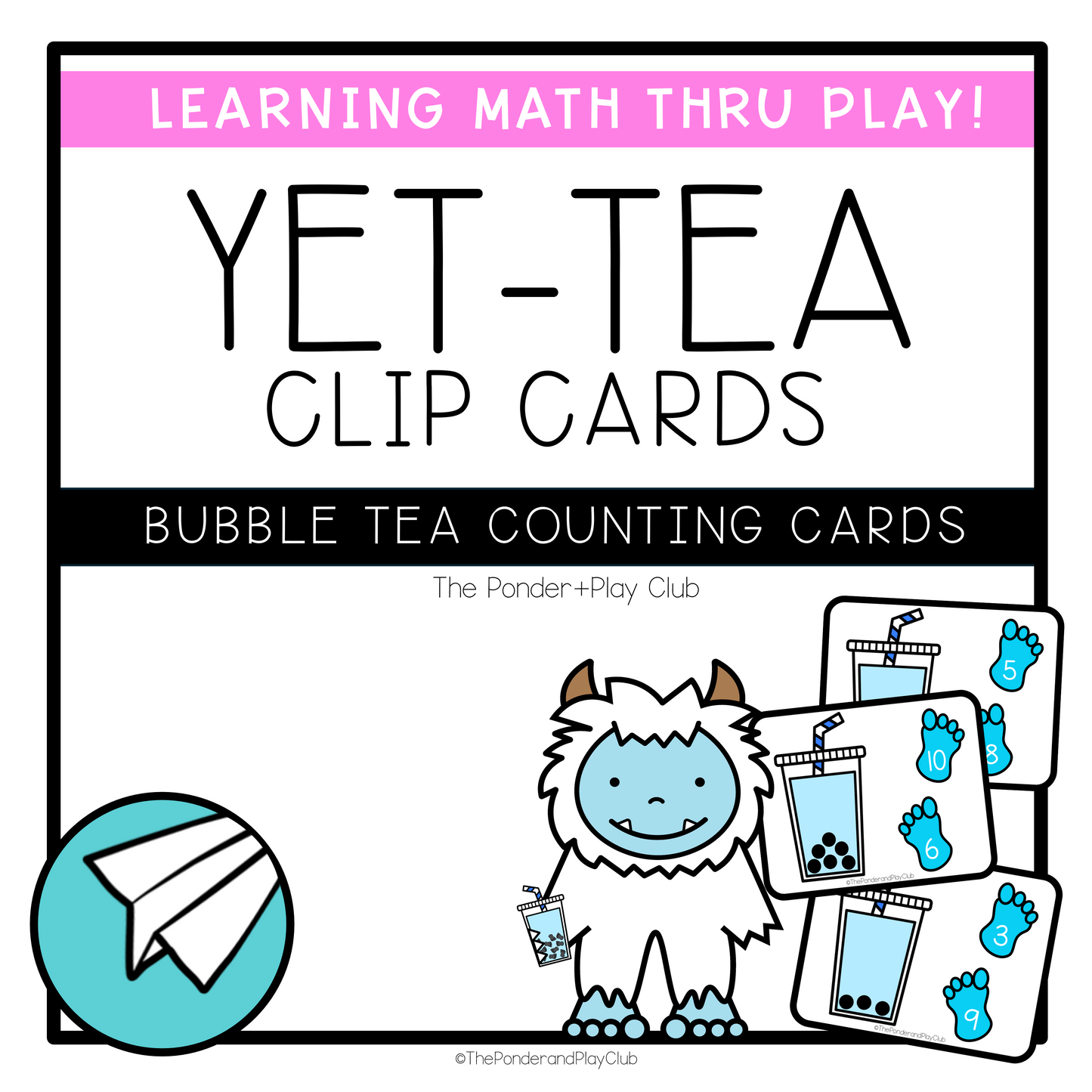 🧋Yet-Tea Clip Cards and "Count and Move" Work