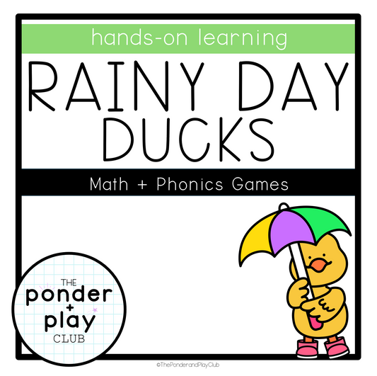 Rainy Day Ducks Phonics and Math Bundle