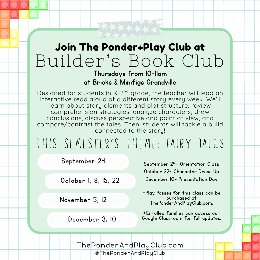 Builder's Book Club: K-2nd grade(ish!)