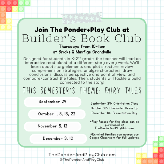 Builder's Book Club: K-2nd grade(ish!)