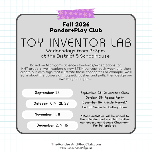 Toy Inventor STEM Tinker Lab (grades K-1ish!)