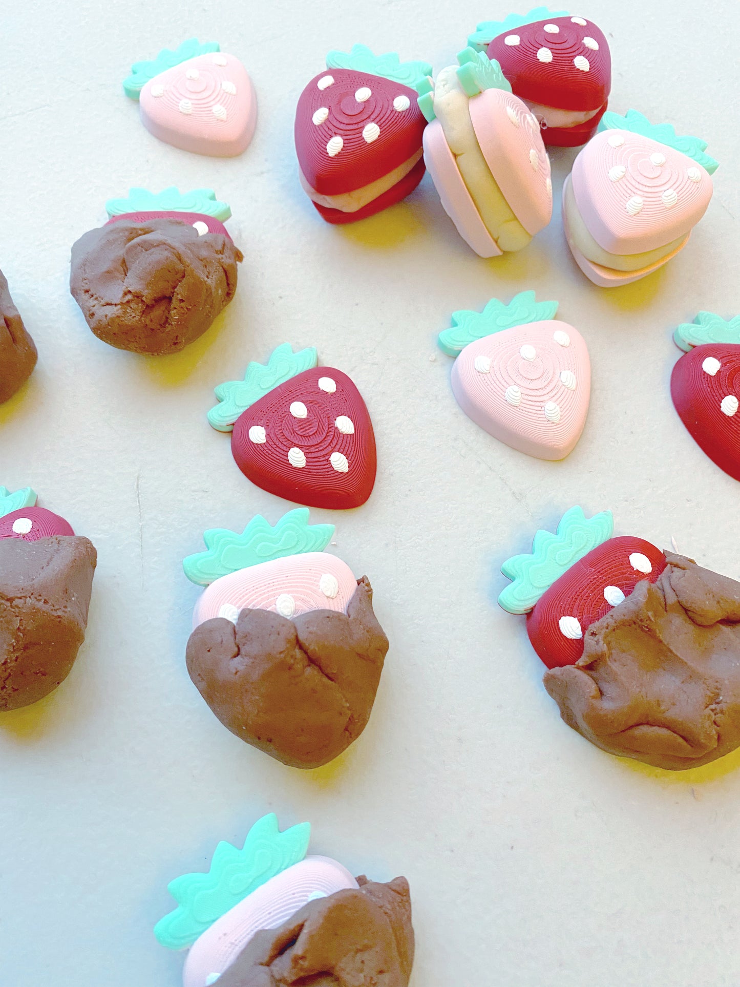 Chocolate Covered Strawberries Dough Kit