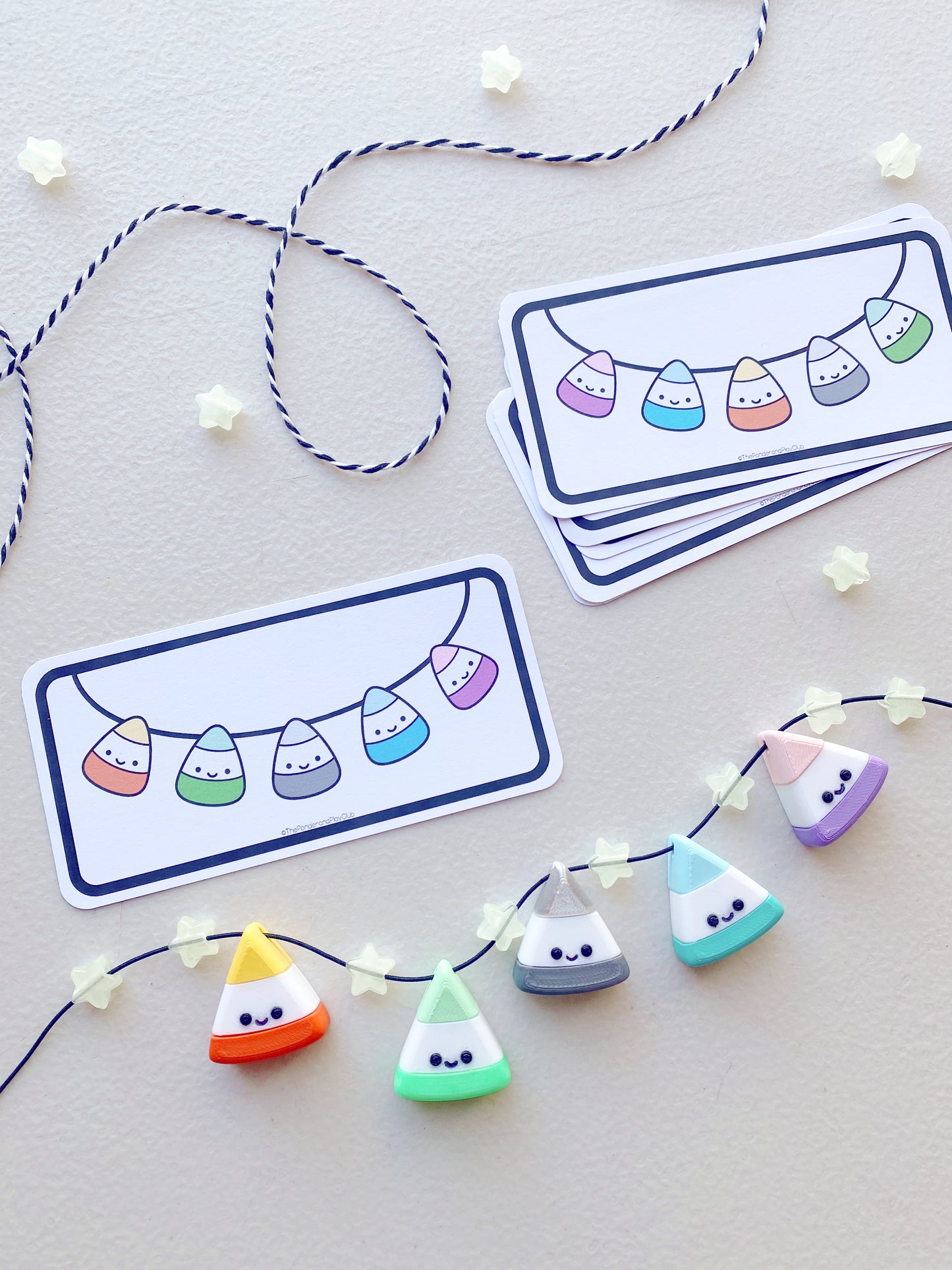 Rainbow Candy Corn Pattern Necklace Kit