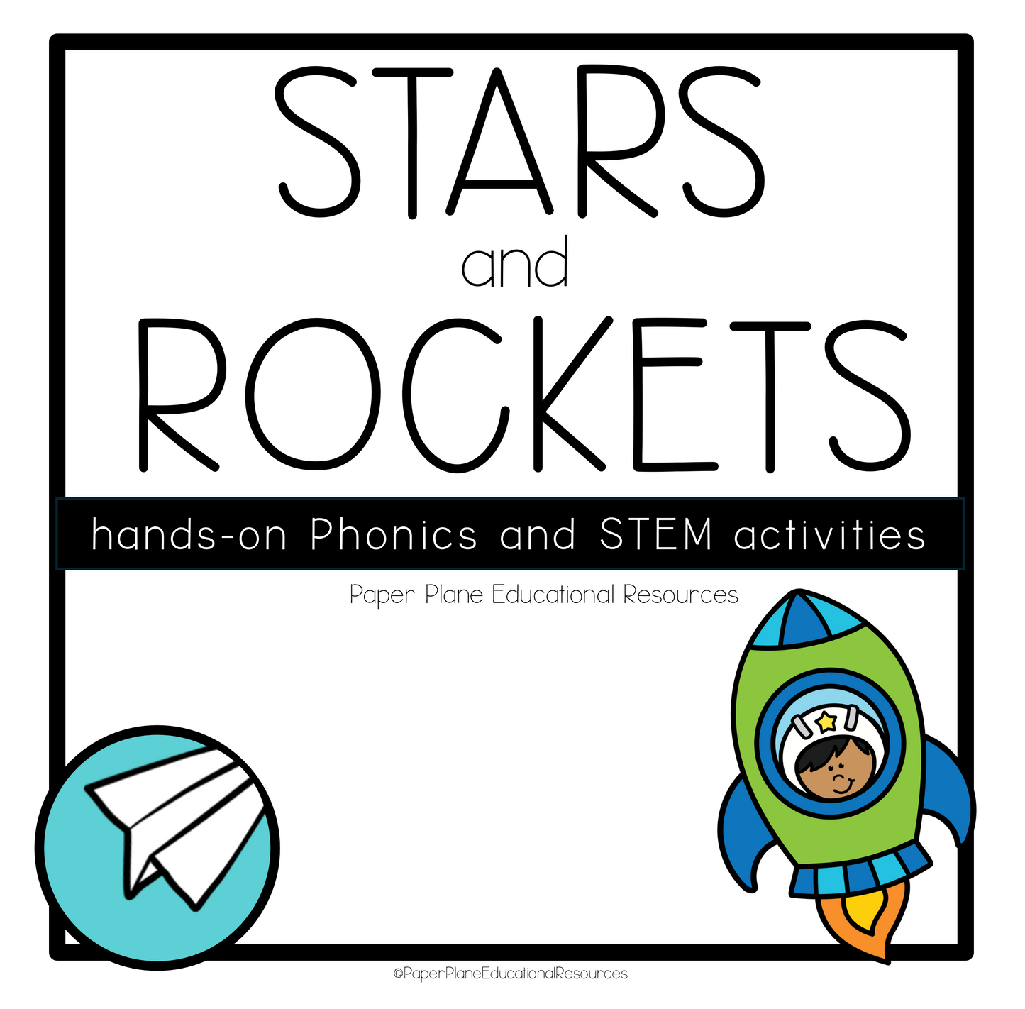 Stars and Rockets STEM and Phonics Printable