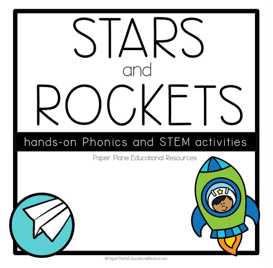 Stars and Rockets STEM and Phonics Printable
