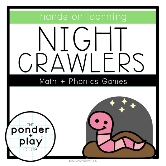 Night Crawlers Phonics and Math Bundle