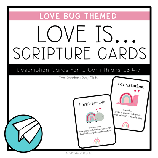 "Love is" Scripture Description Cards